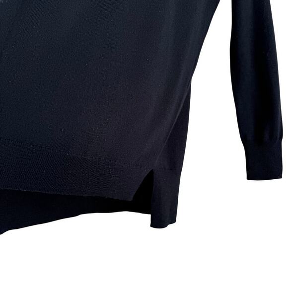 Madewell‎ Black Rowhouse Merino Wool Sweater, Size XS - Picture 10 of 13